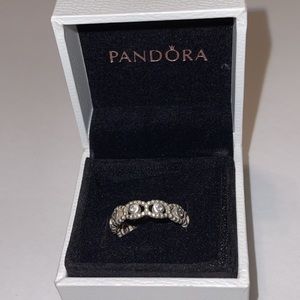 Pandora Her Majesty Clear Cubic Zirconium Sterling Silver Ring